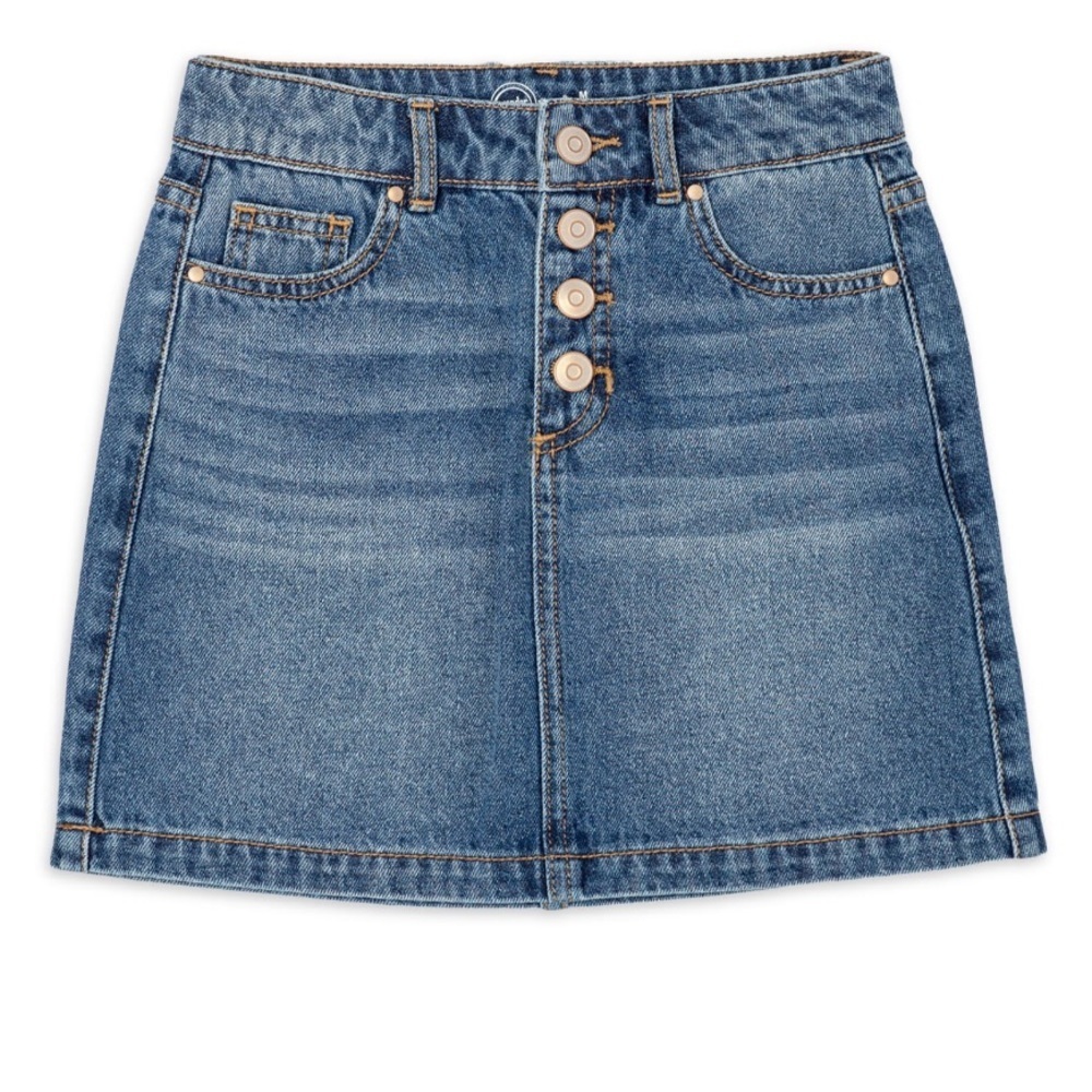 Wonder Nation Girls Denim Skirt, Size M 7/8